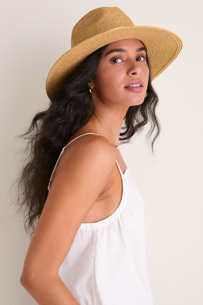 Exclusive Ivory Wide Brim Sun Hat