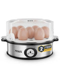 FEDUS EGGLINE Automatic Egg Boiler maker Electric Multi-Function 7 Eggs Capacity Cooker Steamer machine for Hard, Medium, Soft Eggs, Stainless steel Heating Plate, Auto Shut-Off, Fast boiling Boils FEDUS