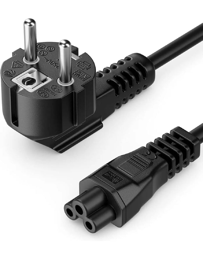 FEDUS European Laptop Computer Power Cord (C5 to SCHUKO(Europe) CEE 7/7) Replacement AC Europlug Mickey Mouse power cord. AC Cable Wire Suitable for HDTV, TVs, Printers, Monitor, 1.8M FEDUS