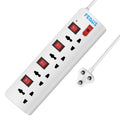 FEDUS Extension Boards, Long Wire Switch Board Extension | Extension Boards with Switch, Extension Board with Long Wire, Extension Board for Computer, Surge Protectors Spike Buster, Switch Board FEDUS