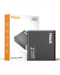 FEDUS Router UPS for Home Office, 12V 2A Support, 4400mAh Li-ion Battery Mini UPS for WiFi Router with Power Adapter, Uninterrupted Power Supply Smart Charging Compatible with TP-Link, D-Link, Netgear FEDUS