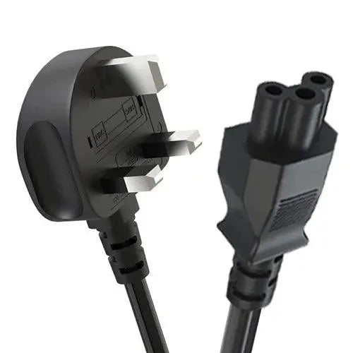 FEDUS Standard UK Laptop Power Cable with Fuse, 3 Pin 18AWG Mickey Mouse Mains Laptop Replacement Cord Lead, Printer, UK Laptop Charger Cord, Laptop Power Brick Cable for Notebooks FEDUS