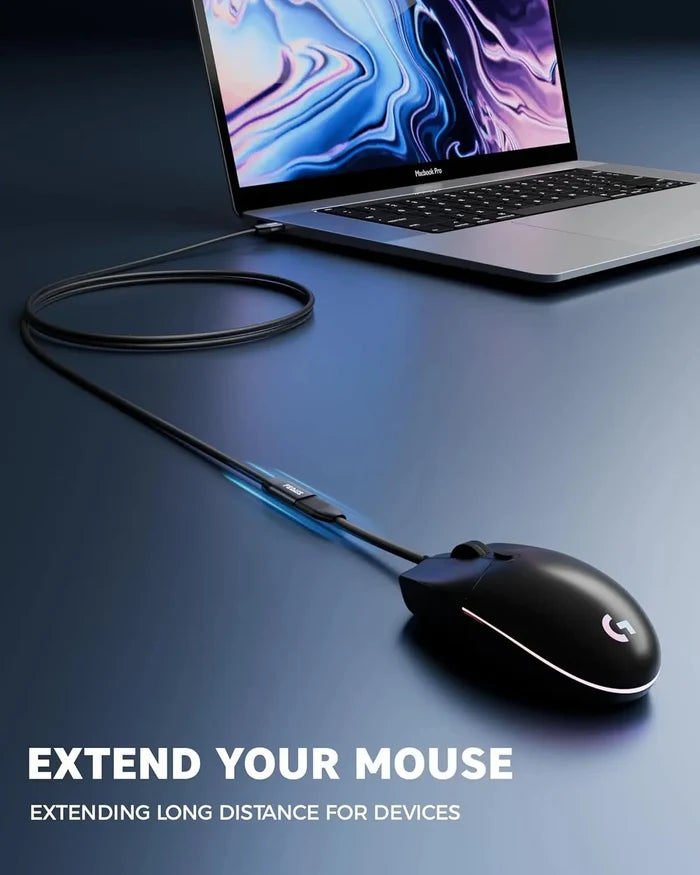FEDUS USB Extension Cable 3.0 Long usb Male to Female Extender cable for 5Gbps High Data Transfer, TV, PC, Laptop, Camera, Keyboard, Mouse, USB Flash Drive, Hard Drive, Printer, Game controller FEDUS