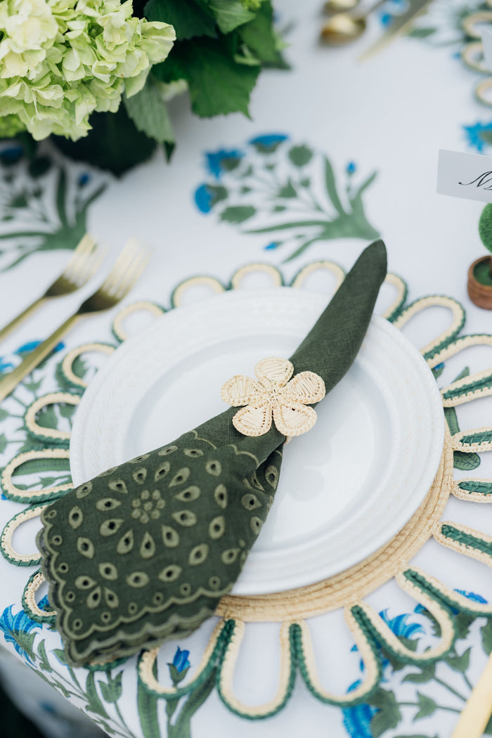Flower Napkin Ring Set of 4