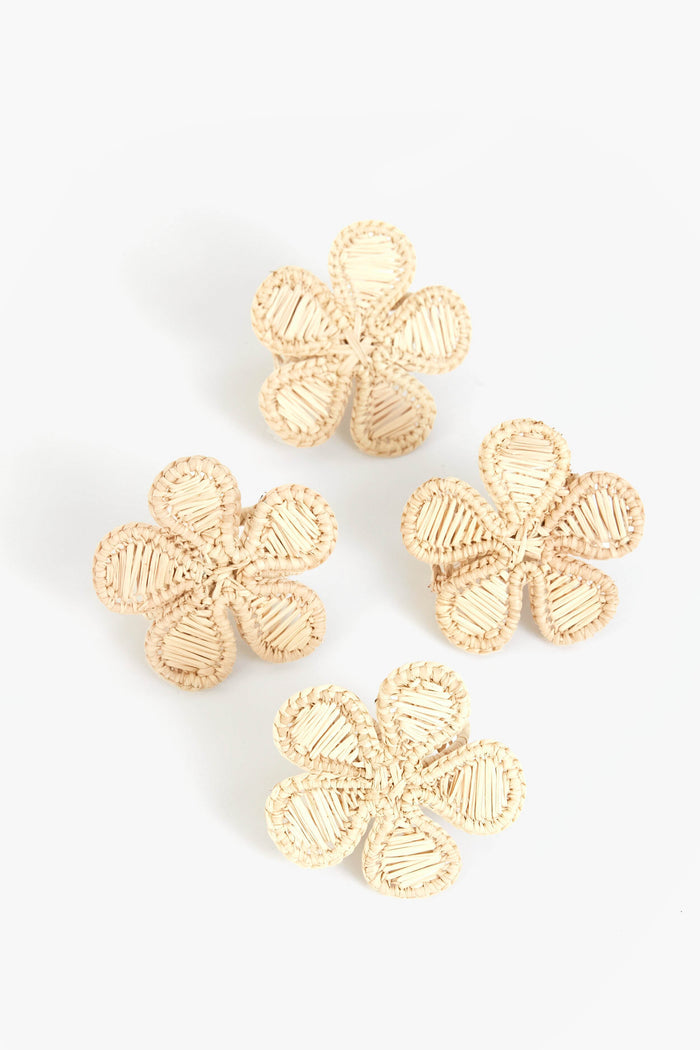 Flower Napkin Ring Set of 4