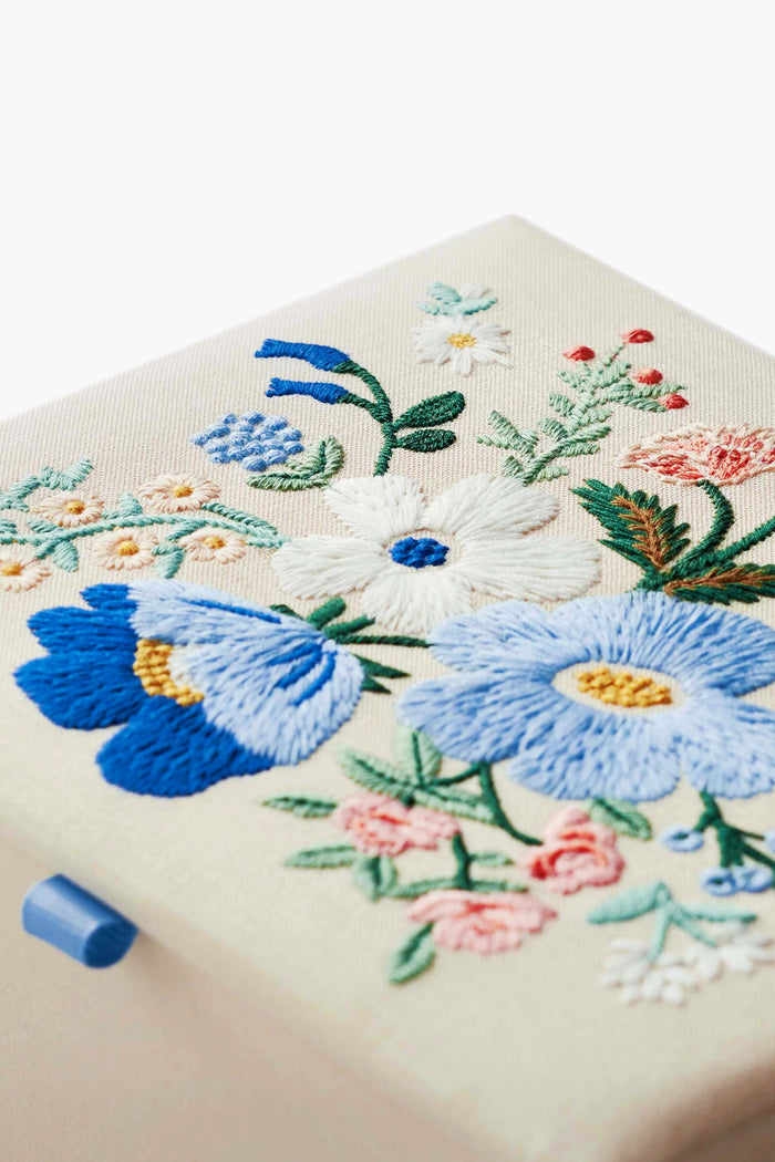 Garden Party Embroidered Keepsake Box