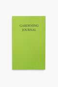 A green Gardening Journal by Beech Cottage Press with black cover text, perfect as a gift for gardeners.