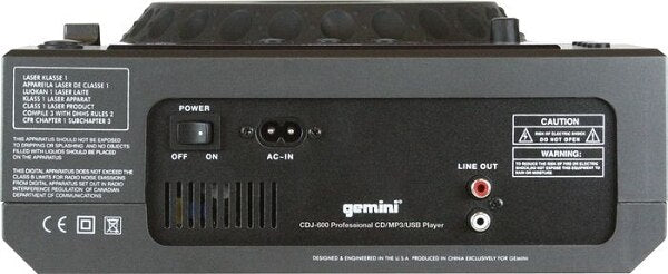 Gemini CDJ-600 Professional CD Player - Audiofeen