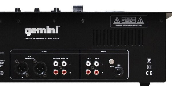 Gemini CDM-3250 Dual CD Player-DJ Mixer - Store Demo - Audiofeen
