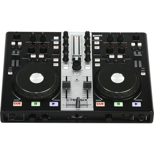 Gemini CTRL-SIX USB DJ Mixer-Controller with Audio Interface - Audiofeen