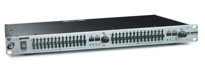 Gemini EQ-3000 Dual 15 Band Graphic Equalizer - Audiofeen