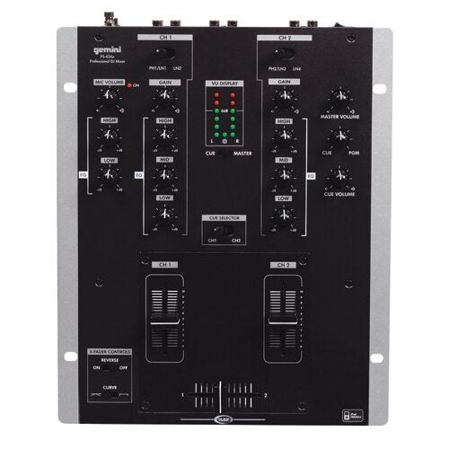 Gemini PS-424X Pro 2-Channel Stereo Mixer - Audiofeen