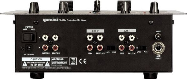 Gemini PS-424X Pro 2-Channel Stereo Mixer - Audiofeen