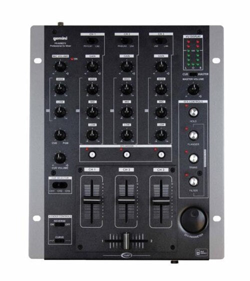 Gemini PS-626EFX Pro 3-Channel Stereo Mixer with DSP Effects Processor - Audiofeen