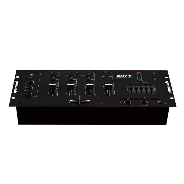 Gemini RMX3 Professional 3-Channel 19-inch DJ Mixer - Audiofeen