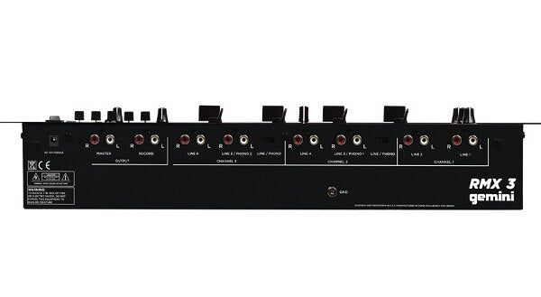 Gemini RMX3 Professional 3-Channel 19-inch DJ Mixer - Audiofeen