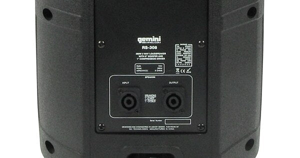 Gemini RS-308 Passive Full Range Speaker - Audiofeen