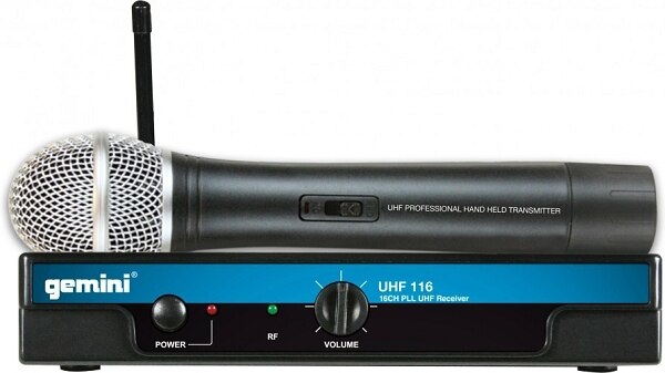 Gemini UHF-116M Wireless Microphone System - Audiofeen