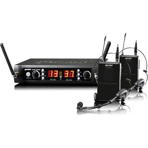 Gemini UHF-4200HL Wireless Microphone System - Audiofeen