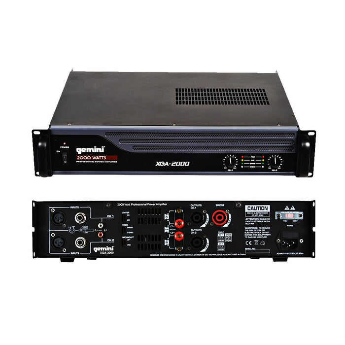 Gemini XGA-2000 Professional Power Amplifier - Audiofeen