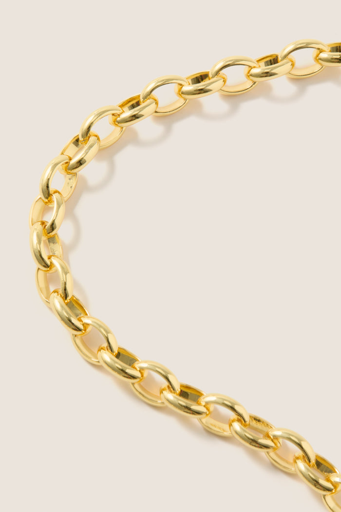 Gold Chunky Chain Link Necklace