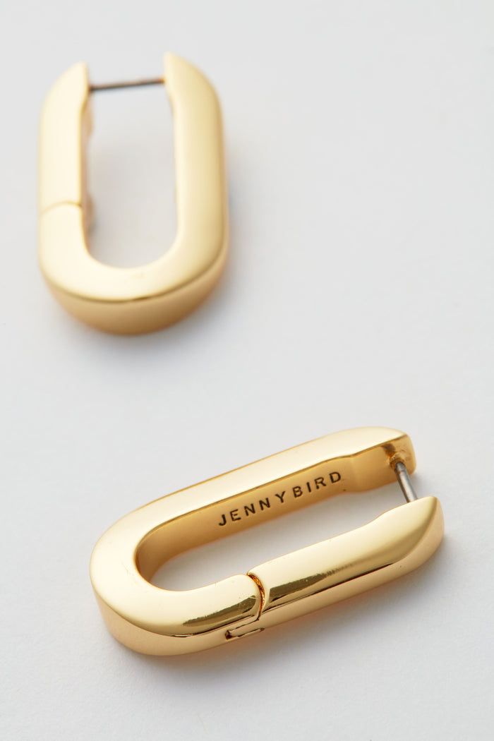 Gold U-Link Earrings