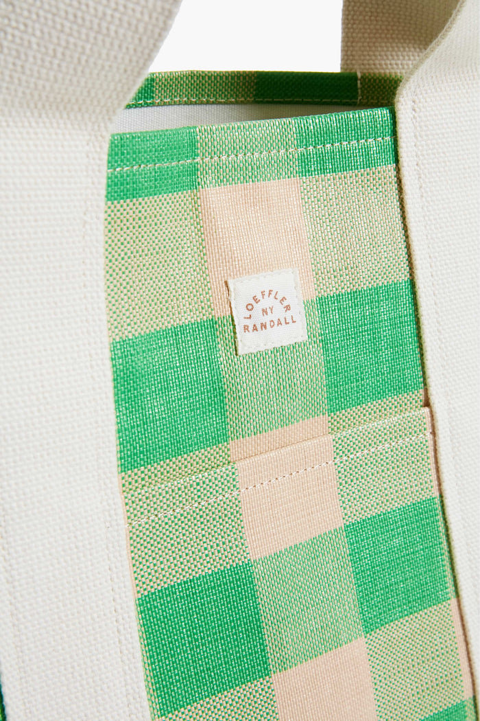 Green and Butterscotch Bodie Oversized Tote