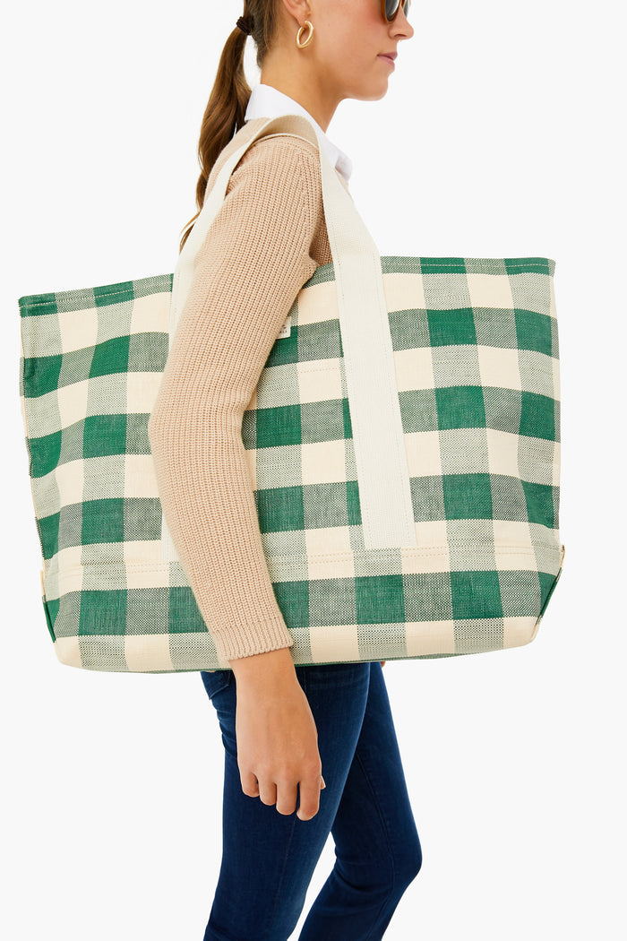 Green Gingham Bodie Bag