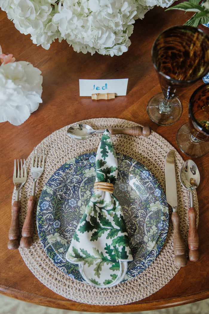 Green Leaf Napkins (Set of 4)