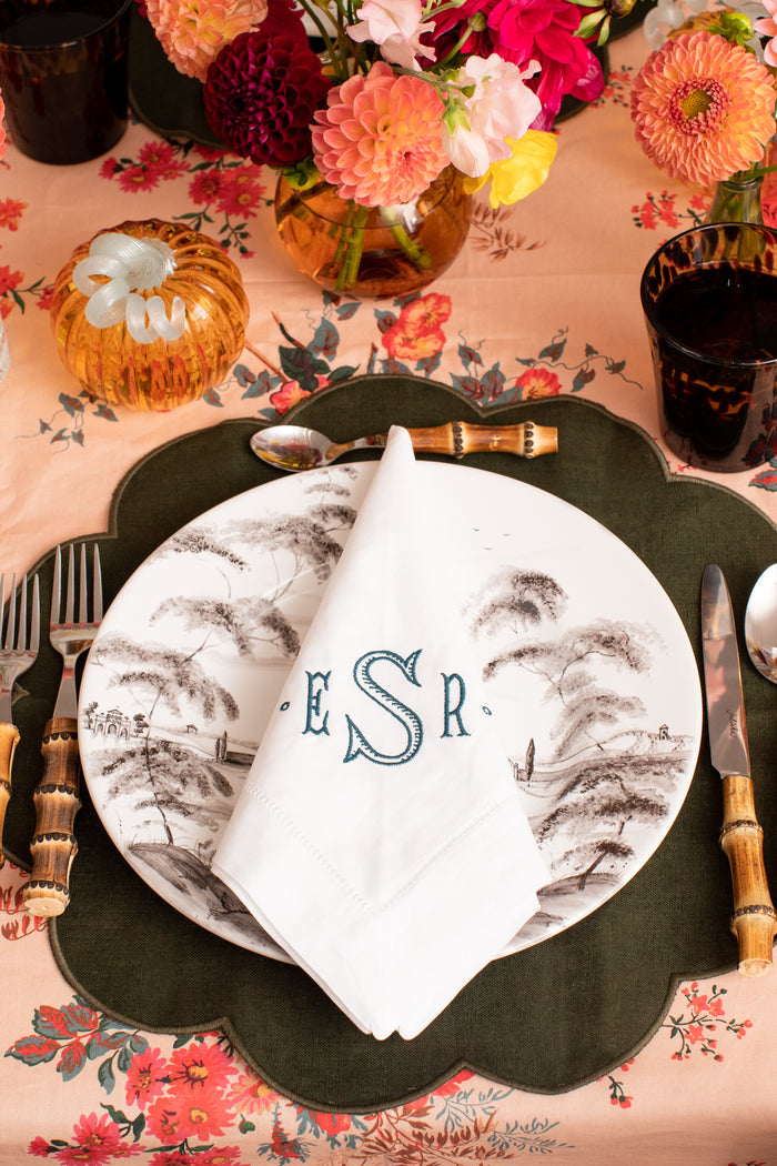 Hemstitched Dinner Napkins Set of 4