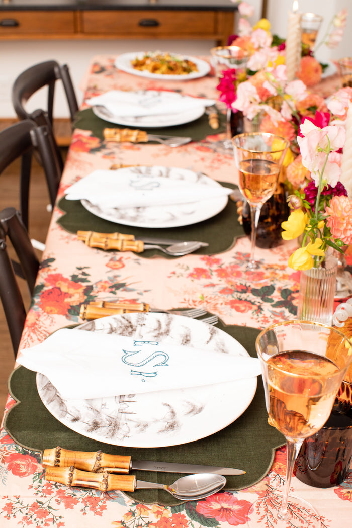 Hemstitched Dinner Napkins Set of 4