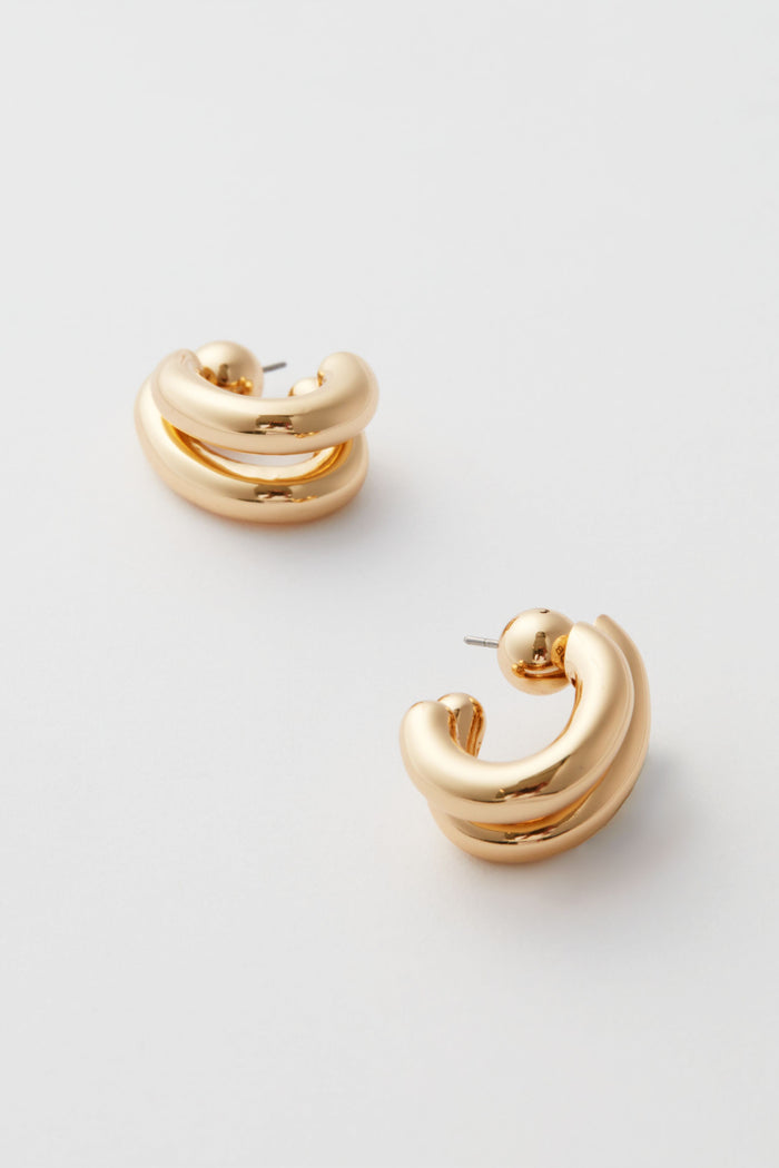 High Polish Gold Florence Earrings