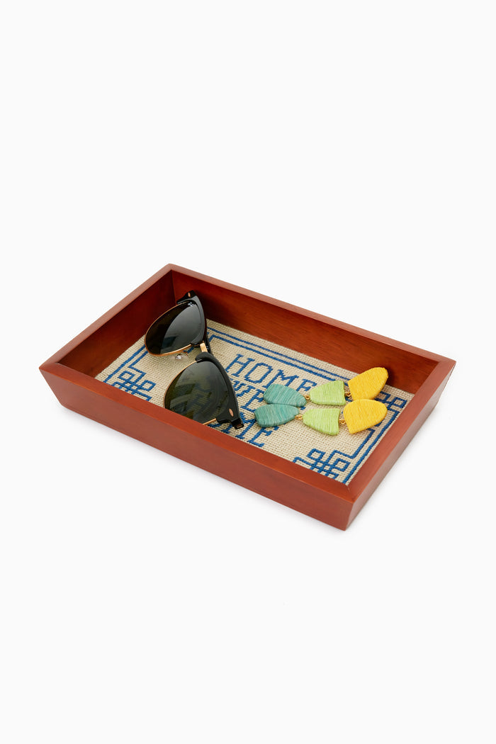 Home Sweet Home Needlepoint Tray