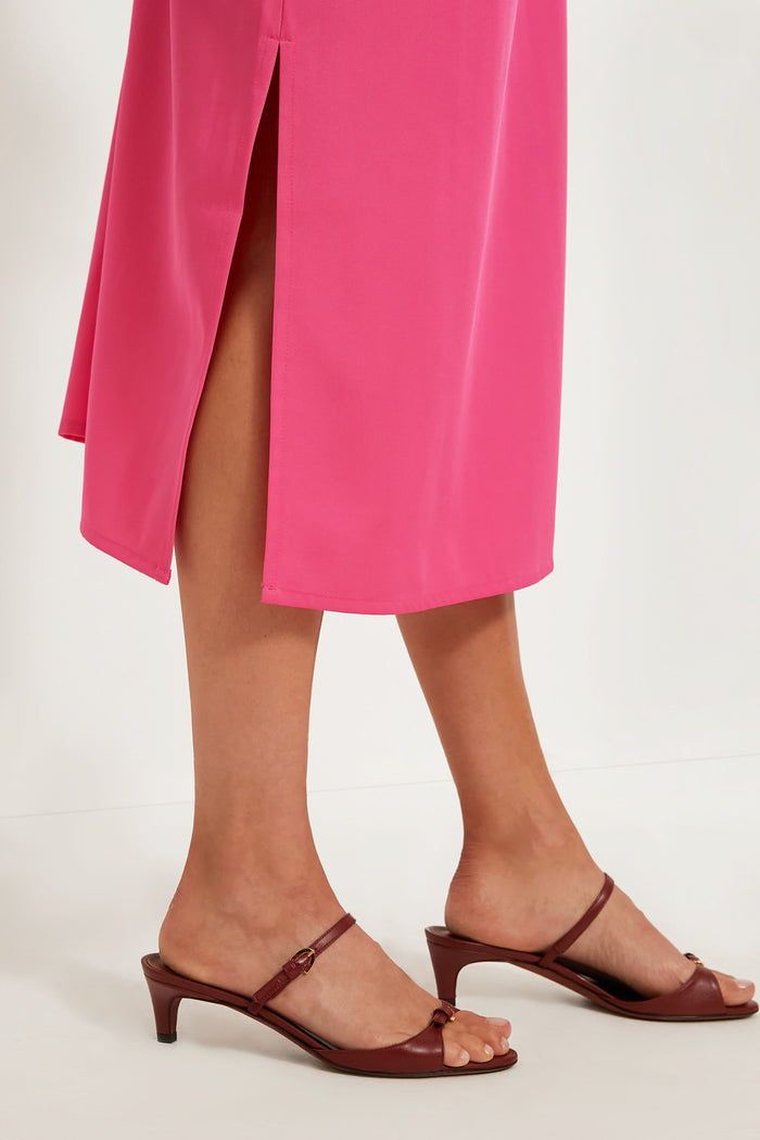 Hot Pink Feather Jamie Dress