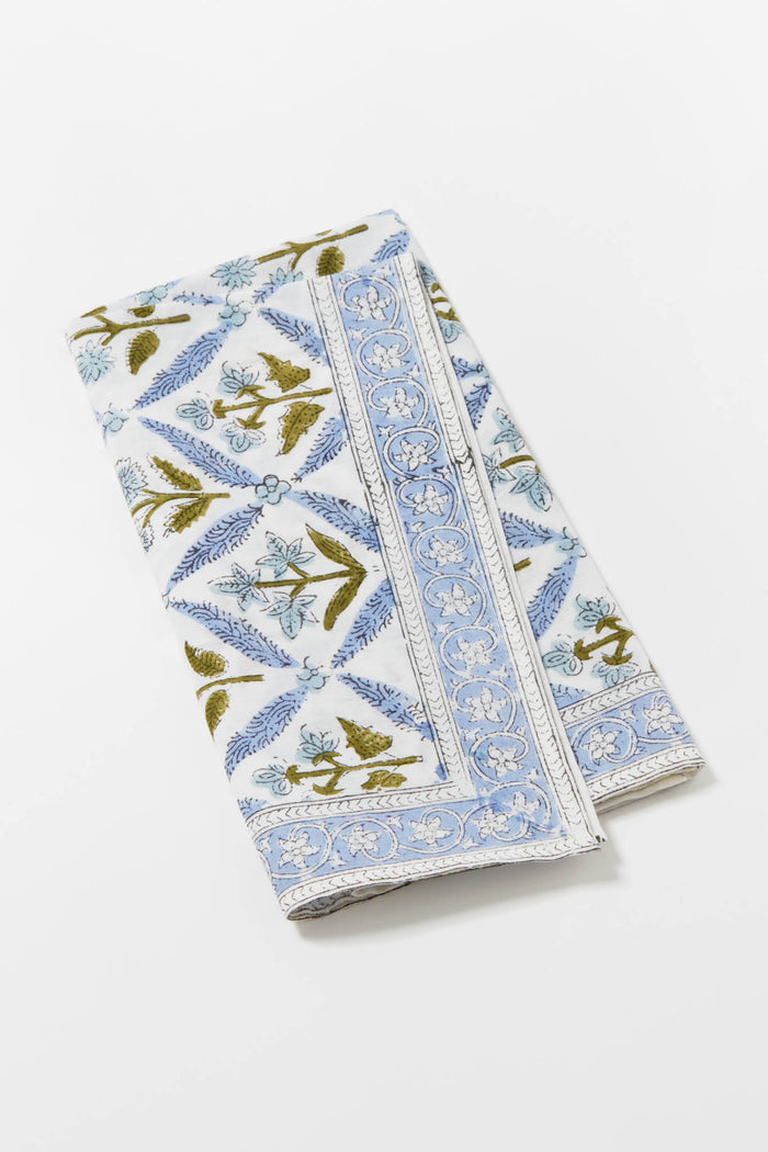 Hydrangea Blue Garden Trellis Napkins Set of 4