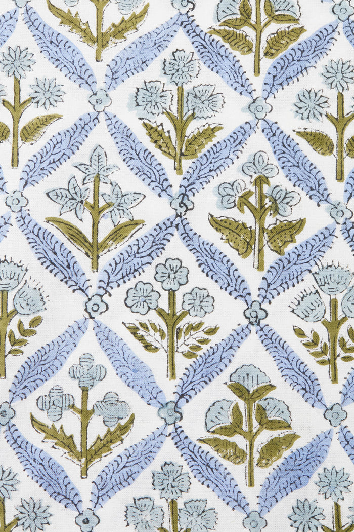 Hydrangea Blue Garden Trellis Napkins Set of 4