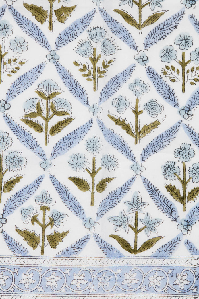Hydrangea Blue Garden Trellis Napkins Set of 4