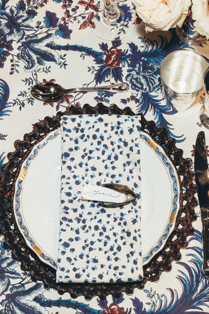 Indigo Confetti Printed Napkins Set of 4
