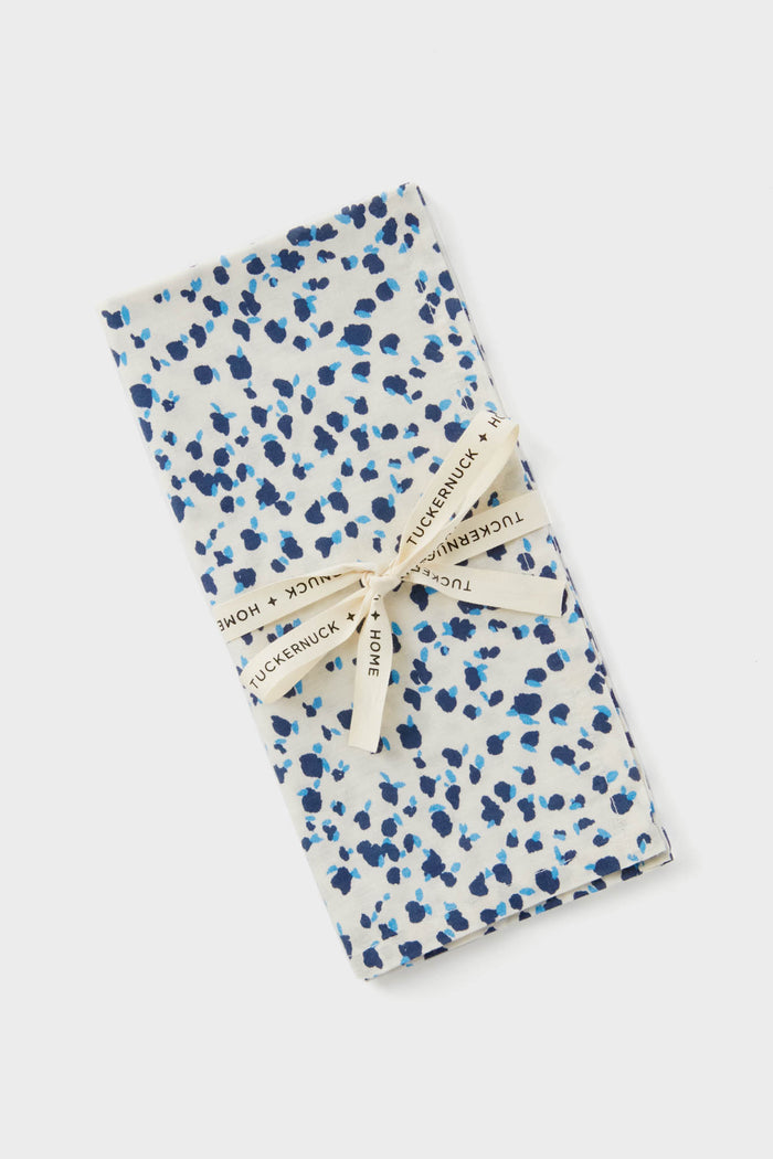 Indigo Confetti Printed Napkins Set of 4