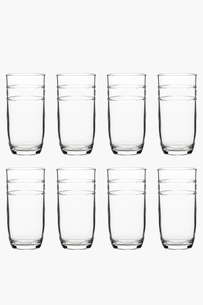 Isabella Acrylic Large Glass Set Of 8