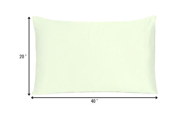 Ivory Dreamy Set Of 2 Silky Satin King Pillowcases