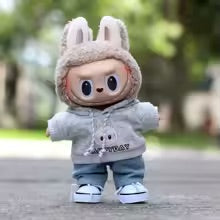 Elevate your Labubu collectible with our precision-crafted Grey Hoodie 3 piece outfit.
