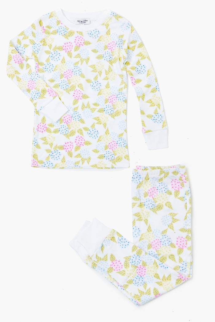 Large Hydrangea Two Piece Toddler Pajama Set