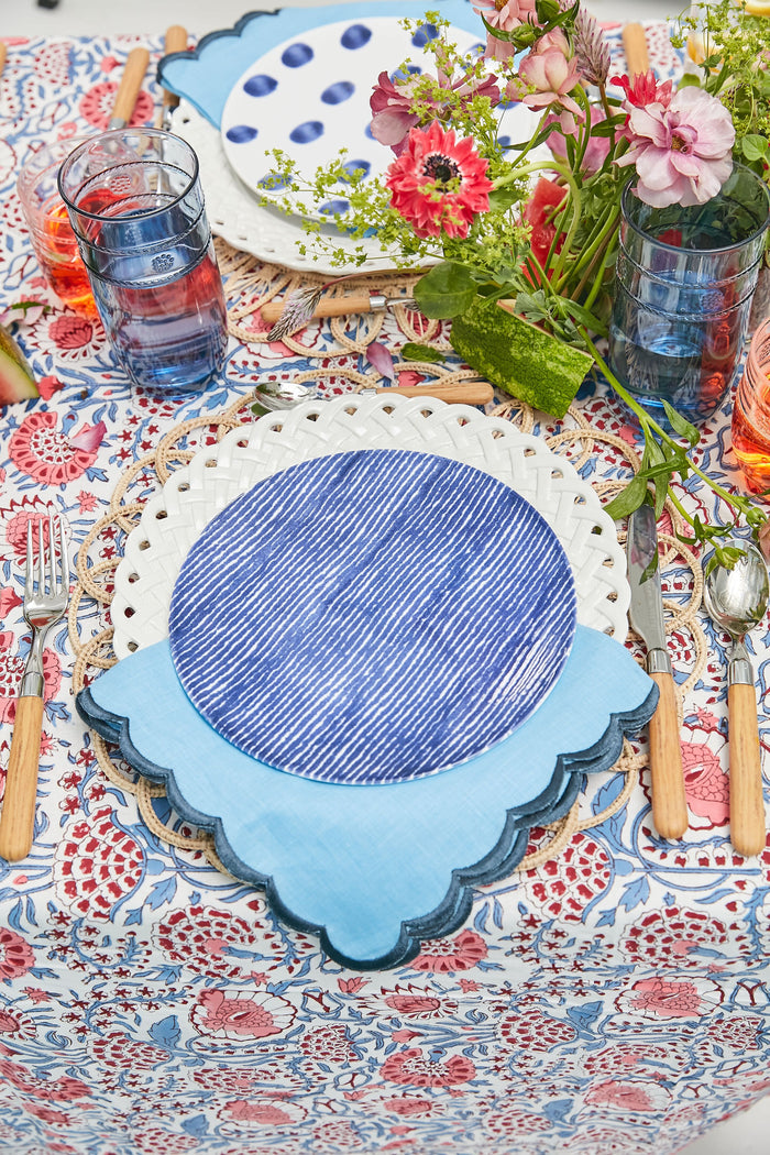 Lattice Set of 4 Dinner Plates