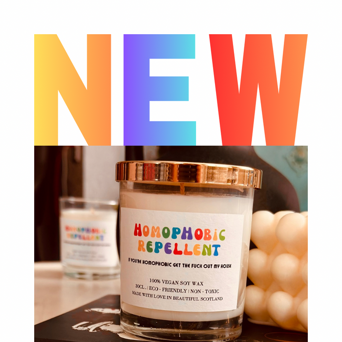 Experience the ultimate in luxury with our LGBTQ+ Scented Candle, specially crafted to commemorate Pride Month. Our 300ml vegan candle is made from 100% eco-friendly soy wax, providing a clean and long-lasting burn. Its elegant glass jar adds sophistication to any space. With a humorous and uplifting quote, this candle is guaranteed to bring joy and positivity to your day. Show your pride and support with this exceptional candle - available now!