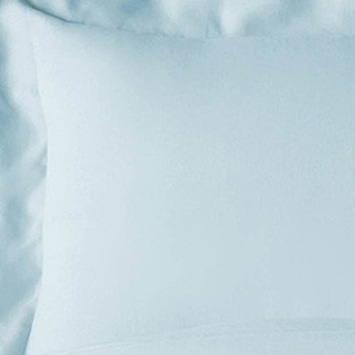 Light Blue King Rayon Washable Duvet Cover Set
