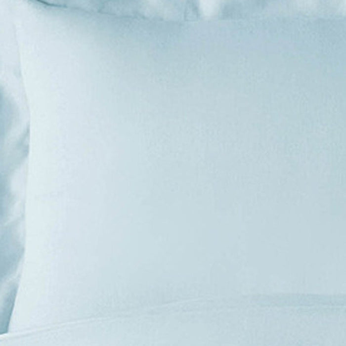 Light Blue King Rayon Washable Duvet Cover Set