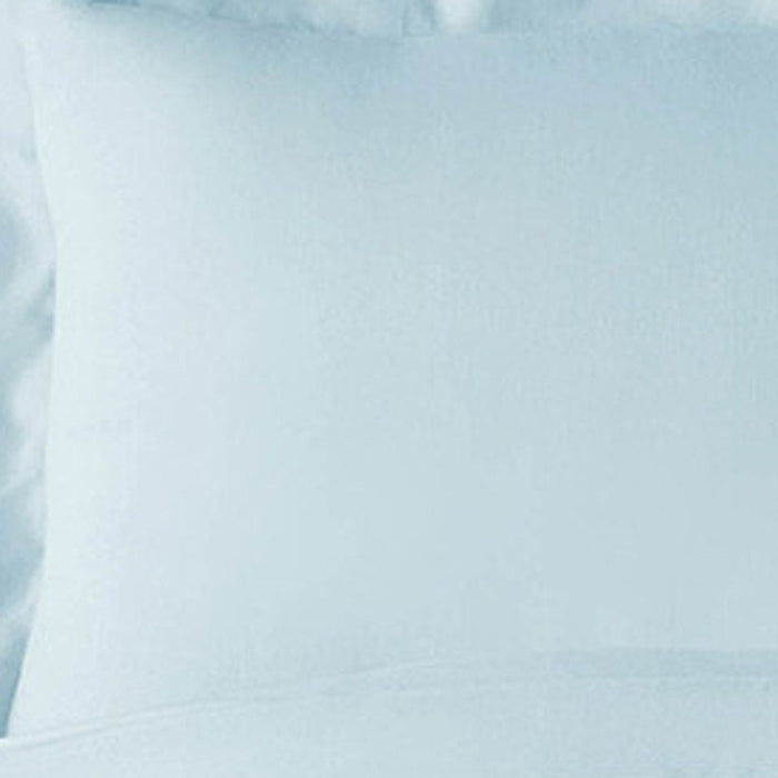 Light Blue King Rayon Washable Duvet Cover Set