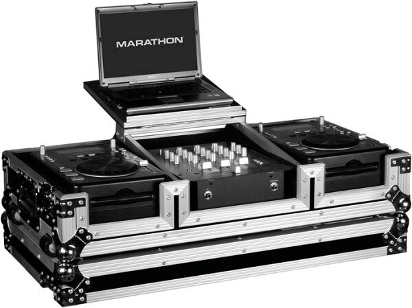 Marathon MA-CDJ10WLT DJ Coffin with Laptop Stand - Audiofeen