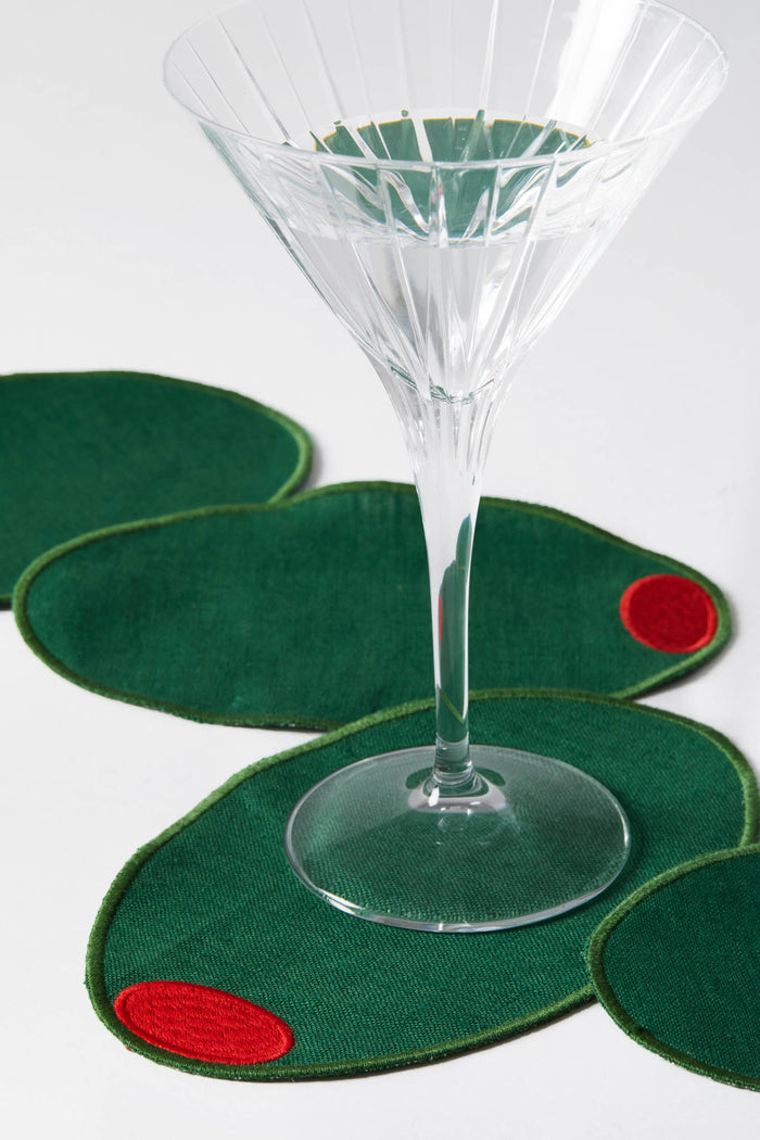 Martini Olive Cocktail Napkins